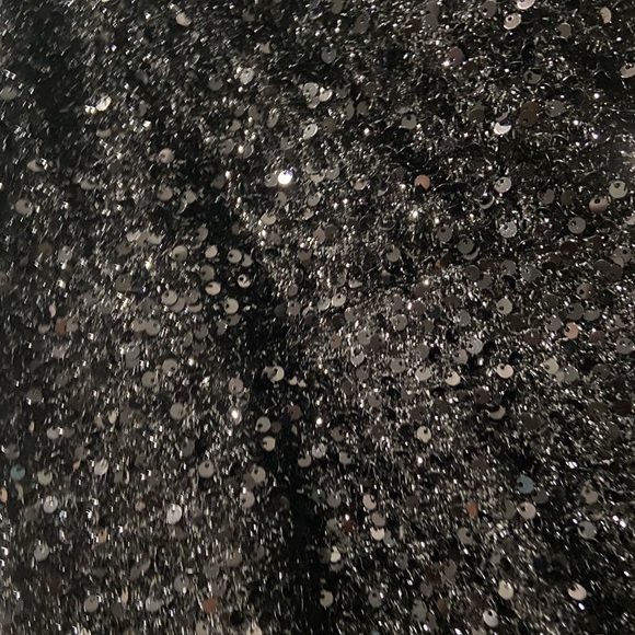 MISSORD OPEN BACK SPLIT THIGH SEQUINS PROM DRESS /  SIZE:  M / COLOR: BLACK - Picture 3 of 5